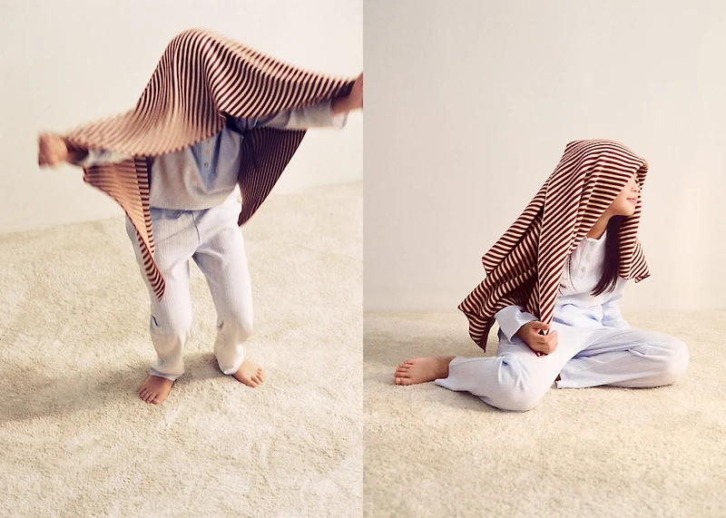 Cotton two-tone children’s blanket