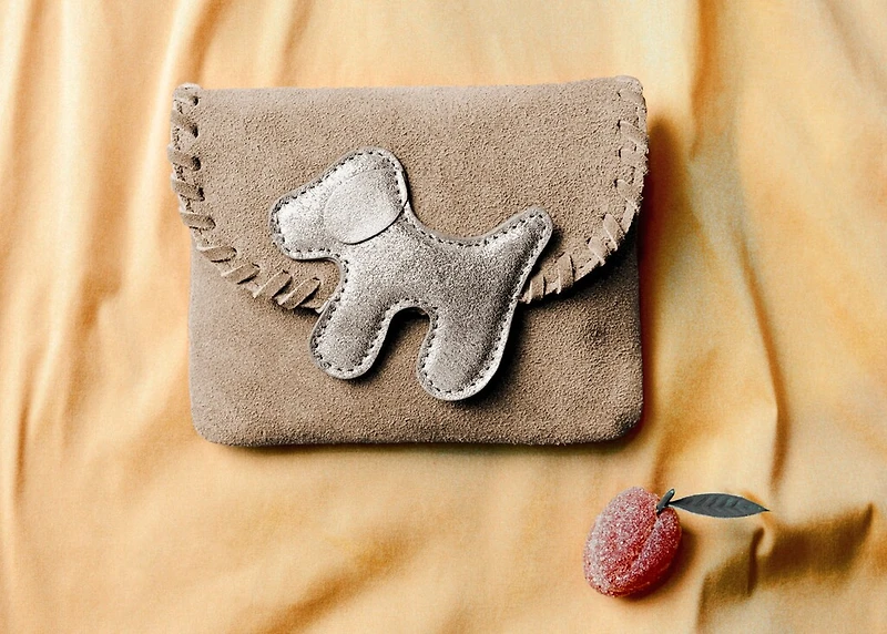 Leather dog bag