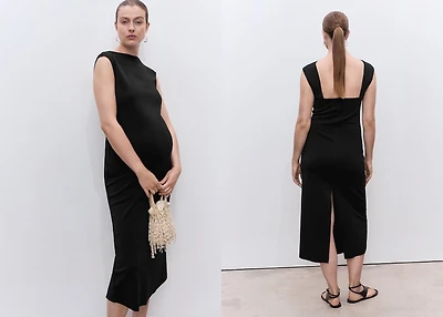 Maternity midi-dress