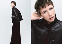 Faux shearling reversible jacket