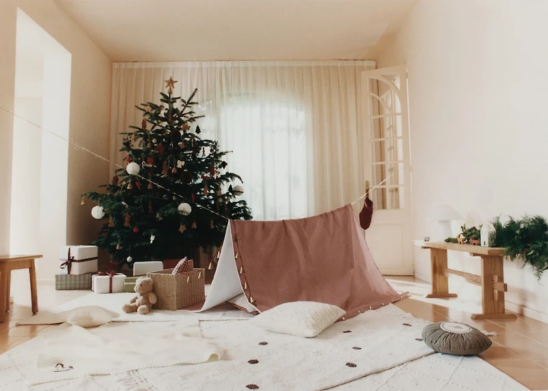 Children’s cable-knit cushion cover 17.72 x