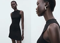 Fitted sweater dress