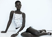 Open-back crochet top