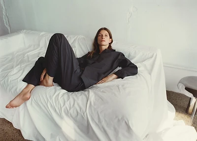 Poplin pajama bottoms