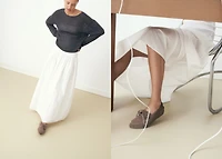 Leather lace-up moccasins