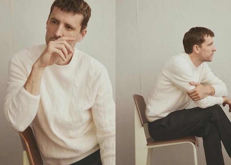 100% wool braided sweater