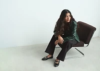 Leather-effect biker jacket