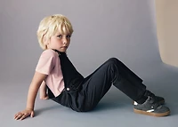 Long cotton dungarees