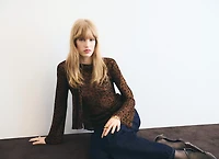 Leopard-print blouse with scarf