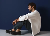 Leather penny loafers