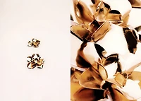 Flower-design earrings