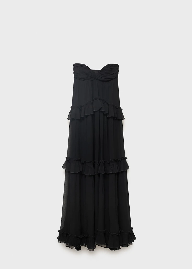 Strapless maxi-dress