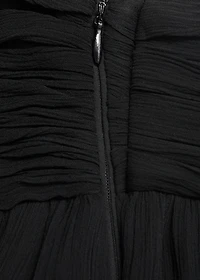 Strapless maxi-dress