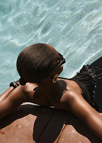 Strapless maxi-dress