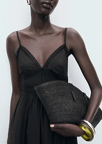 Long dress with lace details