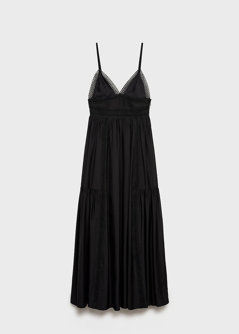 Long dress with lace details