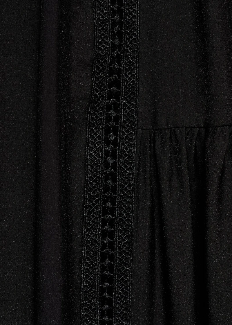 Long dress with lace details