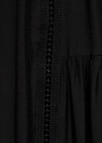 Long dress with lace details