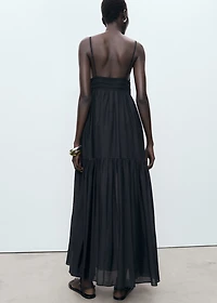 Long dress with lace details