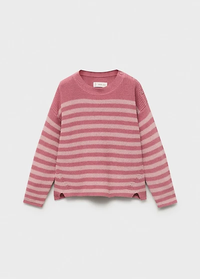 Buttons detail knit sweater