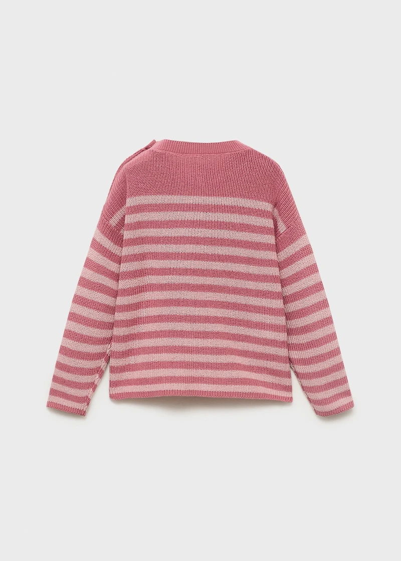 Buttons detail knit sweater