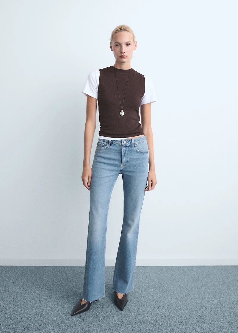 Fiona flared mid-rise jeans