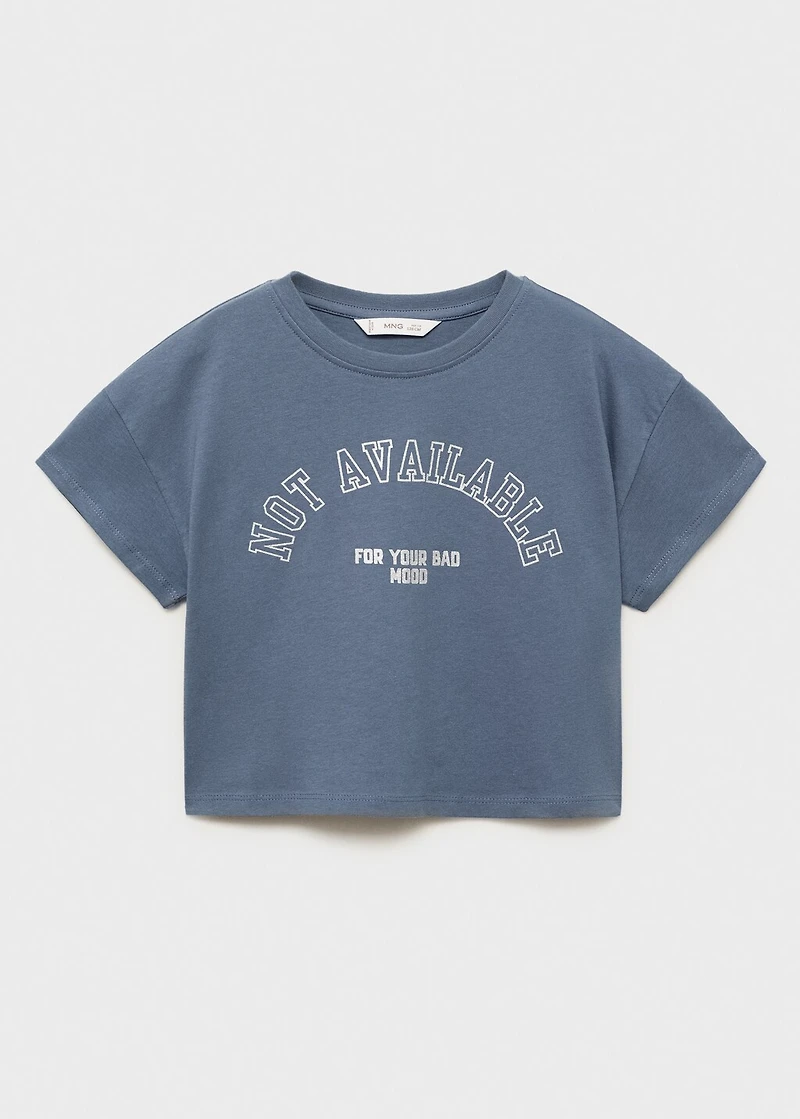 Printed cotton-blend T-shirt