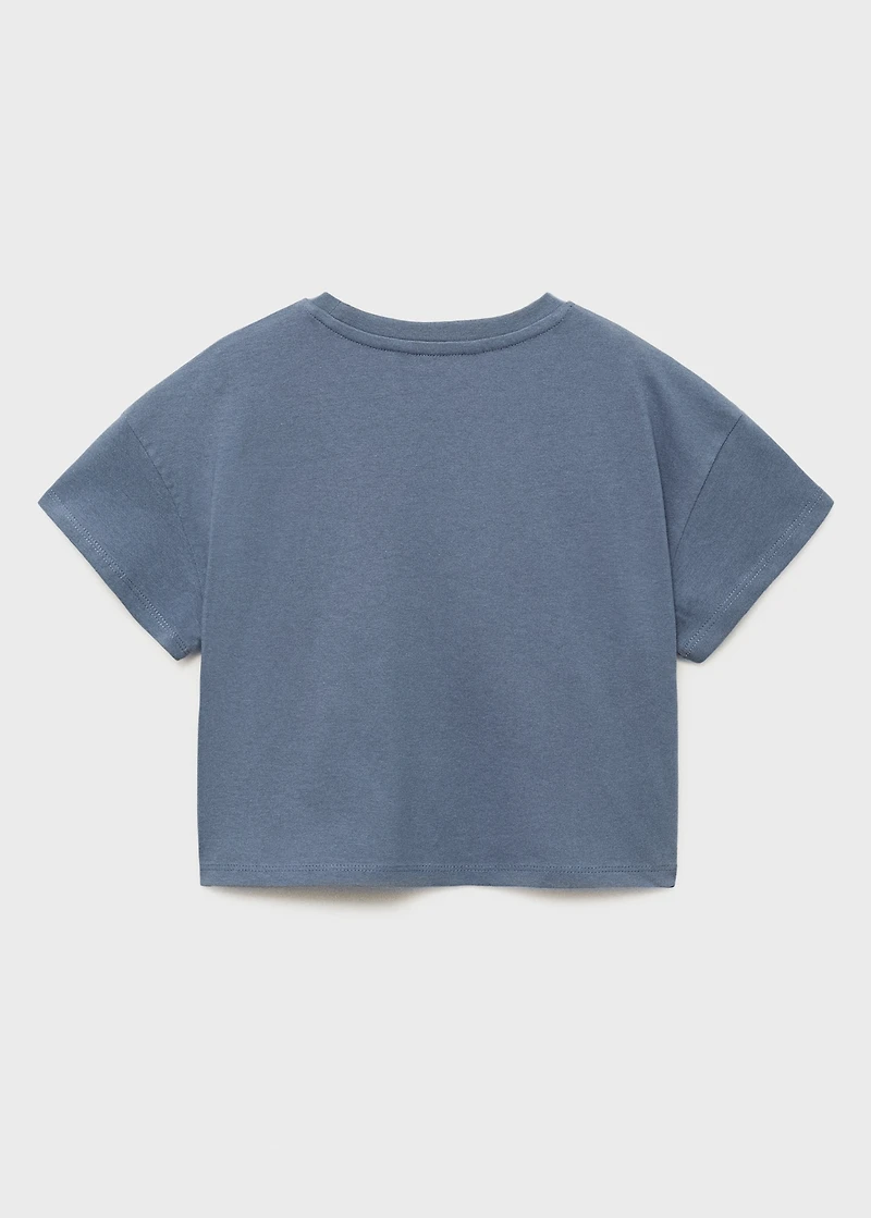 Printed cotton-blend T-shirt