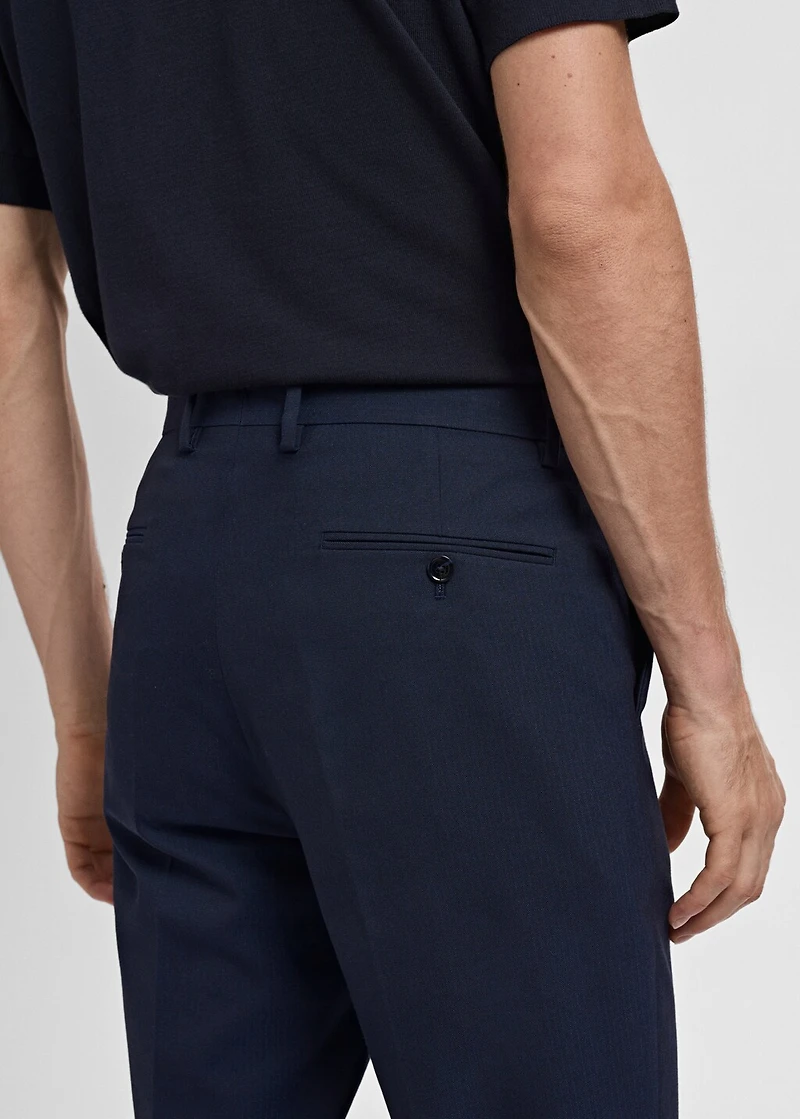 Monaco slim-fit suit pants