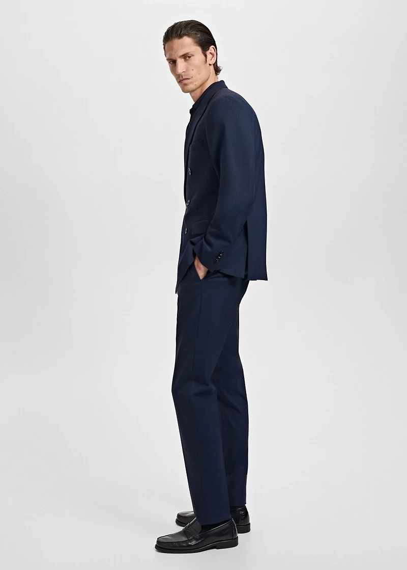 Monaco slim-fit suit pants