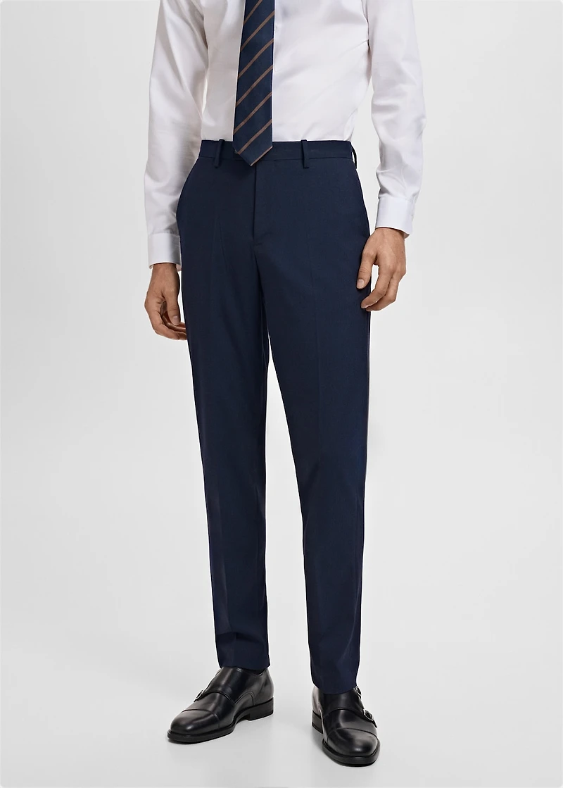 Monaco slim-fit suit pants