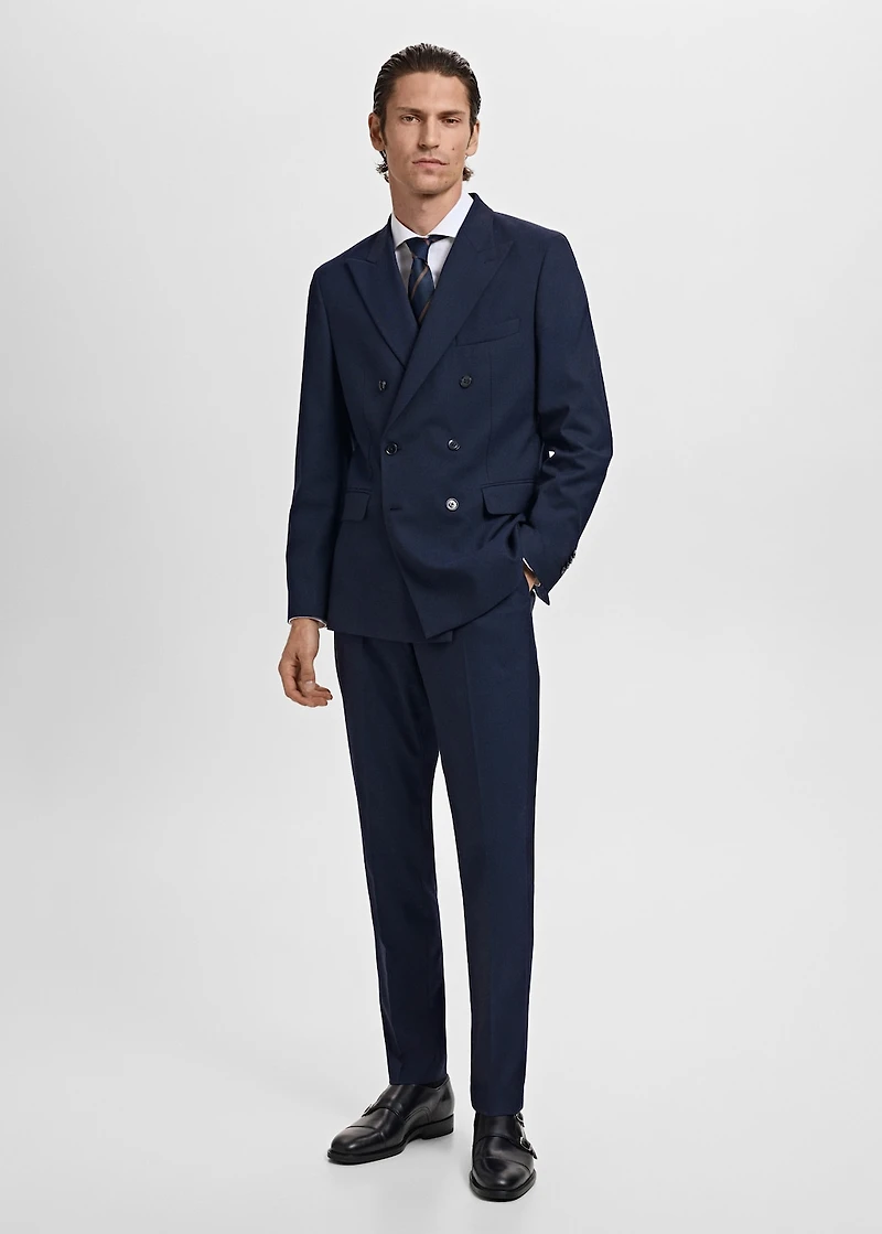 Monaco slim-fit suit pants