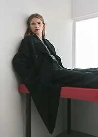 Handmade oversized wool coat
