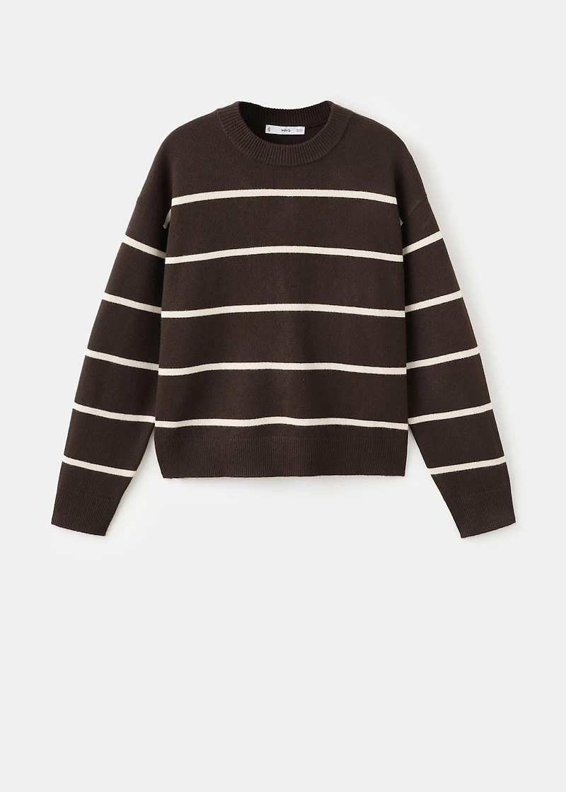 Knit striped sweater