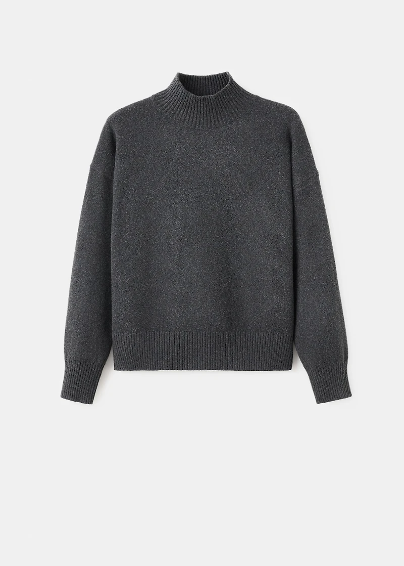 Ribbed turtleneck sweater