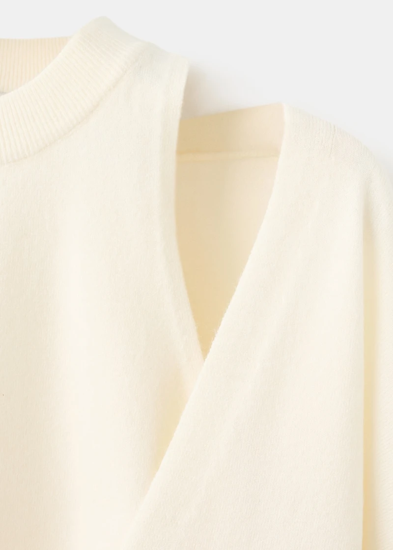 Oversized combined sweater