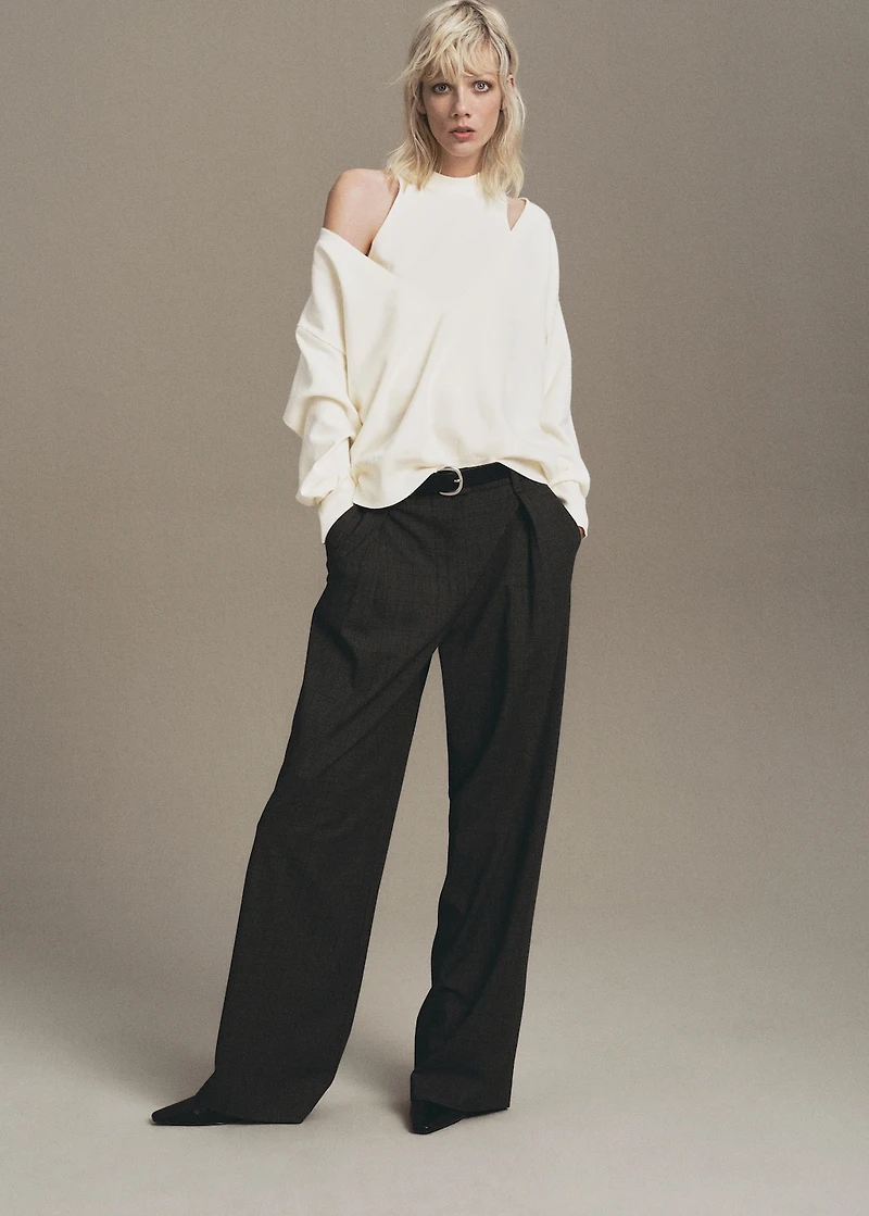 Oversized combined sweater