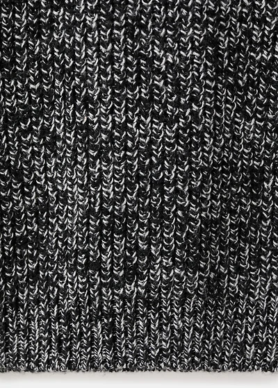 Speckled perkins-neck sweater