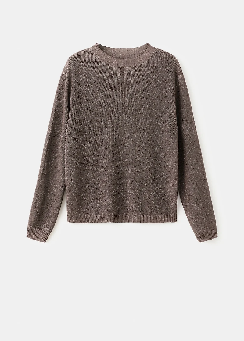 Fine-knit lurex sweater