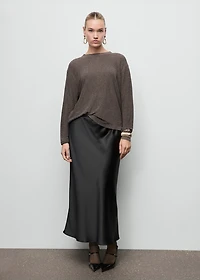 Fine-knit lurex sweater