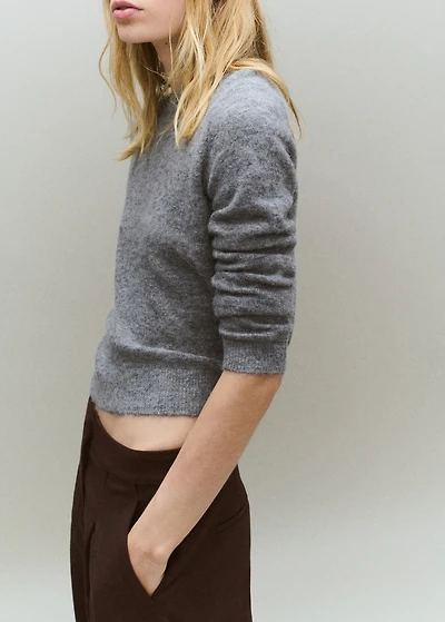 Knitted wool blend sweater