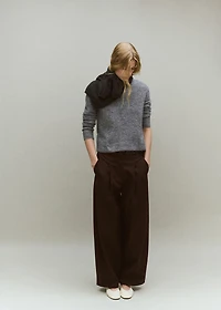 Knitted wool blend sweater