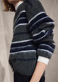 Knit striped sweater