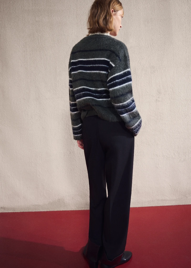 Knit striped sweater