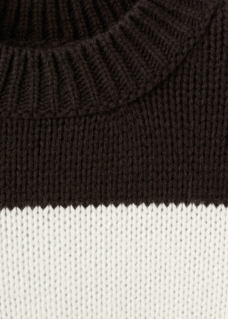 Knit striped sweater