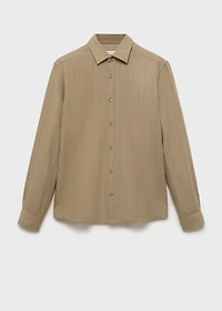 Linen pinstripe shirt
