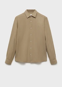 Linen pinstripe shirt