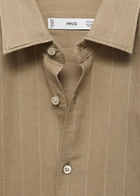 Linen pinstripe shirt