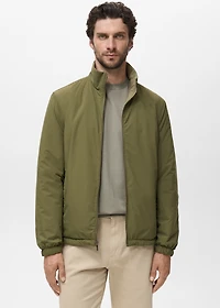 reversible quilted water-repellent jacket