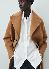 Manteco wool coat with lapels